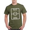 Fußballplatzlinien t-shirt Fußballplatz Weiße Linien Geburtstagsgeschenk