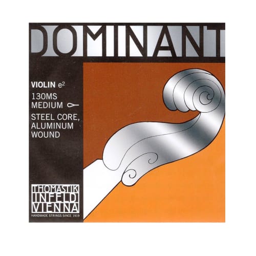 

Dominant E130MS Violin Strings, Steel/Aluminum Wound (Loop End)
