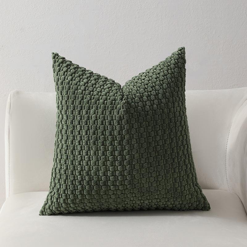 Soft Velvet Double-sided Design Sofa PILLOWS, Office Backrest PILLOWCASES, Bedside CUSHHION COVERS, Durable,  Bed Decoration.