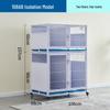 Multi-Tier Galvanized Pet Cage for Boarding, Breeding & Hospitalization