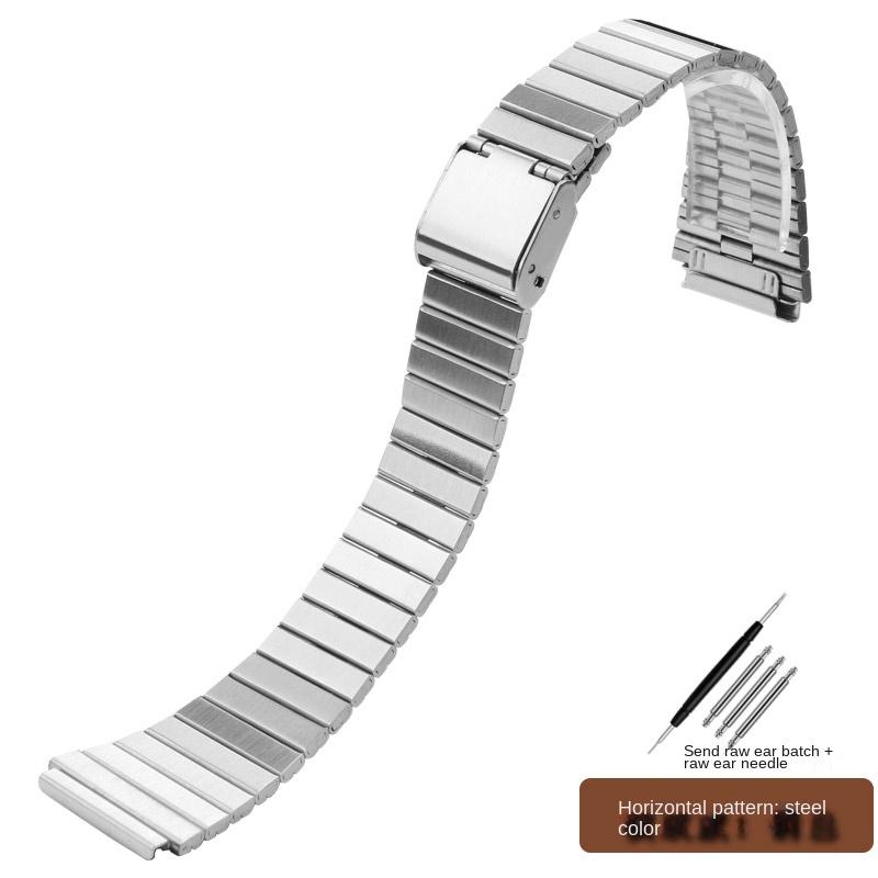 

Ретро Маленький Квадратний Металевий Ремінець Для Годинника CASIO A159w-n1 A158WA/168 LA670 AE-1200/W-218H/F84 Браслет З Нержавіючої Сталі 13 18мм 18MM