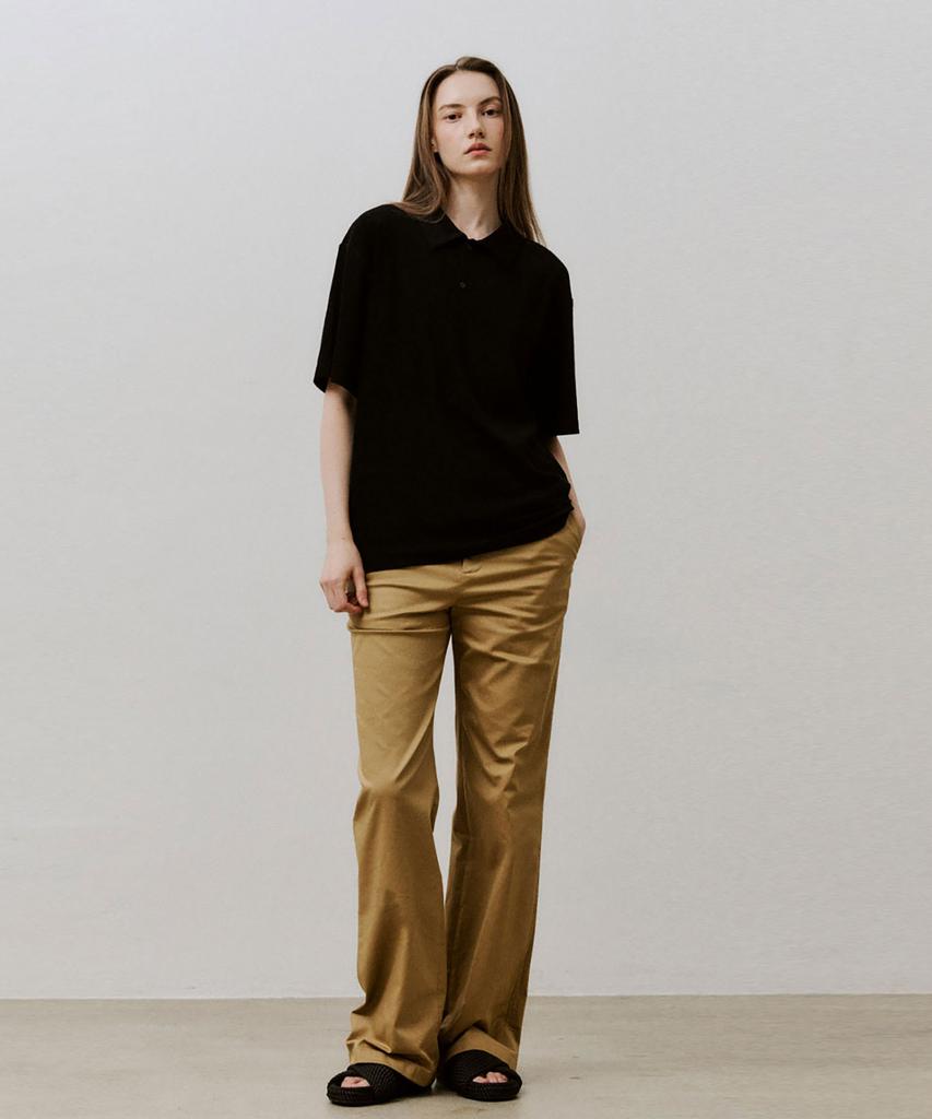 VIS A VIS New Wide Leg Pants (Beige)