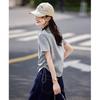 Women's Letter Jacquard Short Sleeve T-Shirt