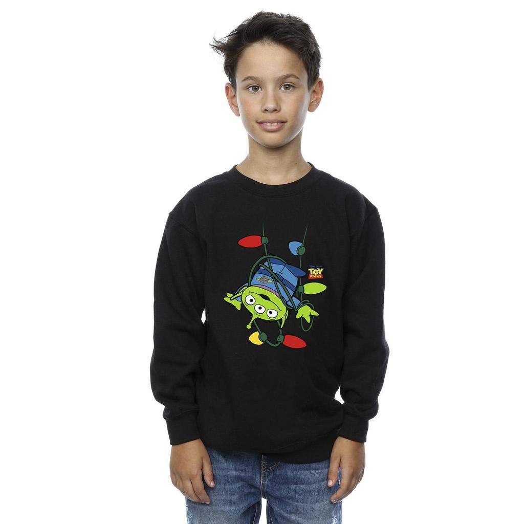 Disney Boys Toy Story Christmas Lights Aliens Sweatshirt