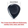 6-50pcs 3cm Water-drop Style Color Picks 1-3mm Thickness Durable Guitar Picks Bass Ukulele Universal Pick Instrument Accessories