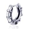 Simple Punk Round Flower Round Earrings Stainless Steel Fashion Classic Geometric Stud Ear Jewelry Party Gifts For Women Men