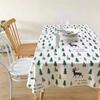 Christmas Themed Tablecloth Dining Table Cloth Christmas Decorative Party Table Cover Banquets Restaurants Kitchen Home Decor