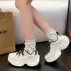 Small 6cm muffin sole heightening dad shoes women's 2025 spring new thick-soled casual versatile sports shoes