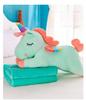 Unicorn Plush Toy & Blanket Combo with Customizable Logo