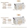 Clothes Storage Bag With Transparent Material For Bedroom Organizing