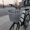 Plastic Cycle Basket Foldable Handlebar Basket Large Capacity Sturdy For Commuting