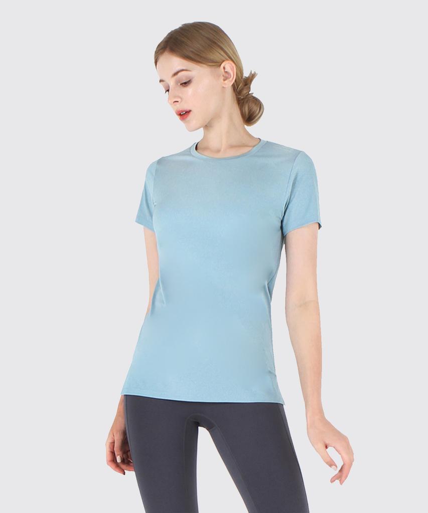 NOKJOK [2 Pack] Amber Basic Fit Short Sleeve T-Shirt (6 Colors) (D Type)