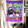 Overcooked Wall Hanging Printed Fabric Blanket Decorative Tapestries for Bedroom Living Room Home Decor