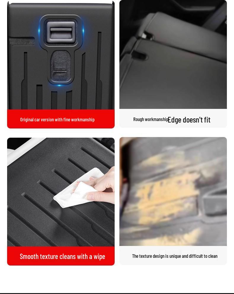 Tesla Model Y/3 Rear Seat Back Pad - Trunk Accessory