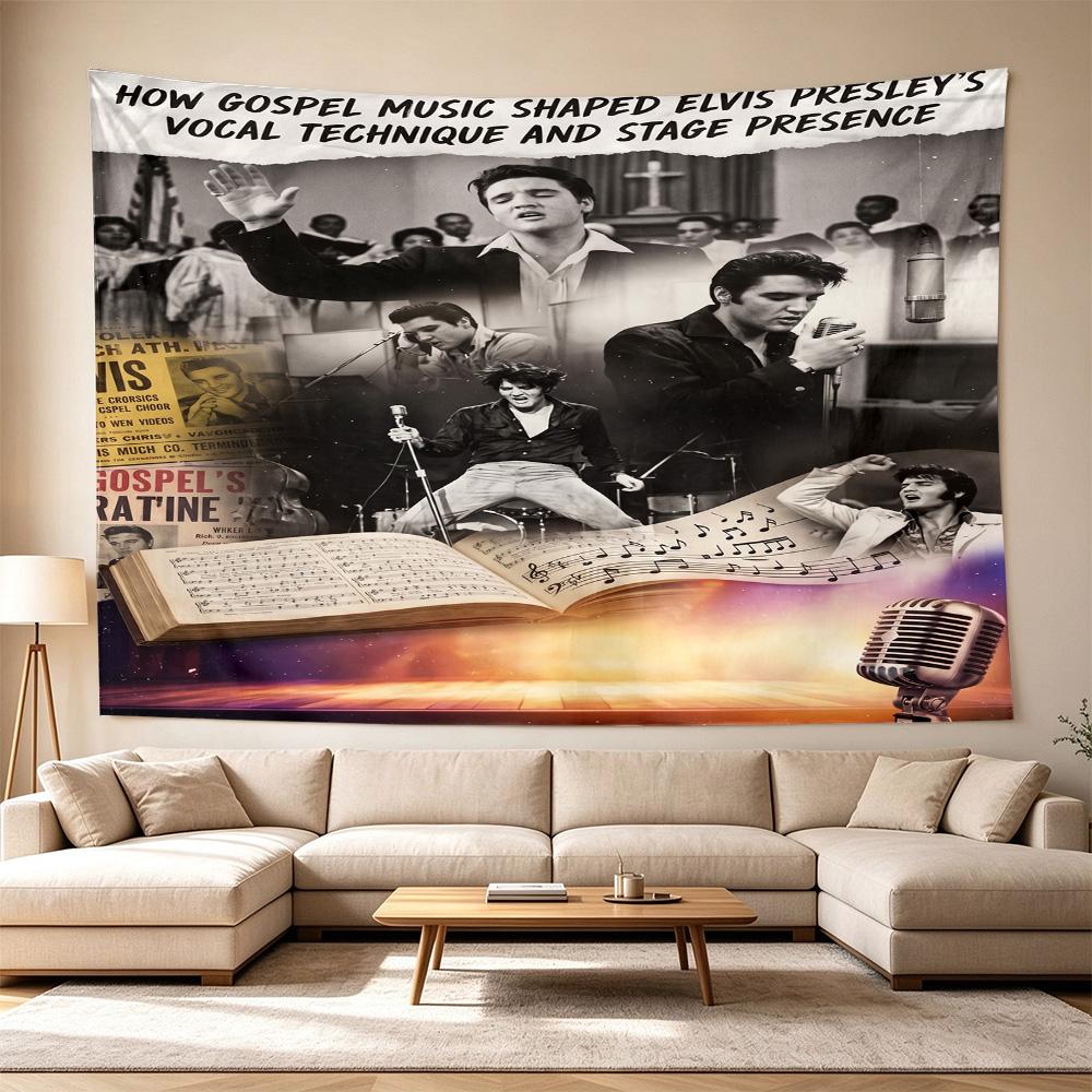 Space Rock Legend Versatile Wall Hanging Blanket, Home Backdrop for Wedding, Party and Video Shooting,Perfect Gift