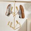 Rotatable Shoe Drying Hanger Plastic Wardrobe Storage Rack Creative Shoe Storage Organizer  Necktie