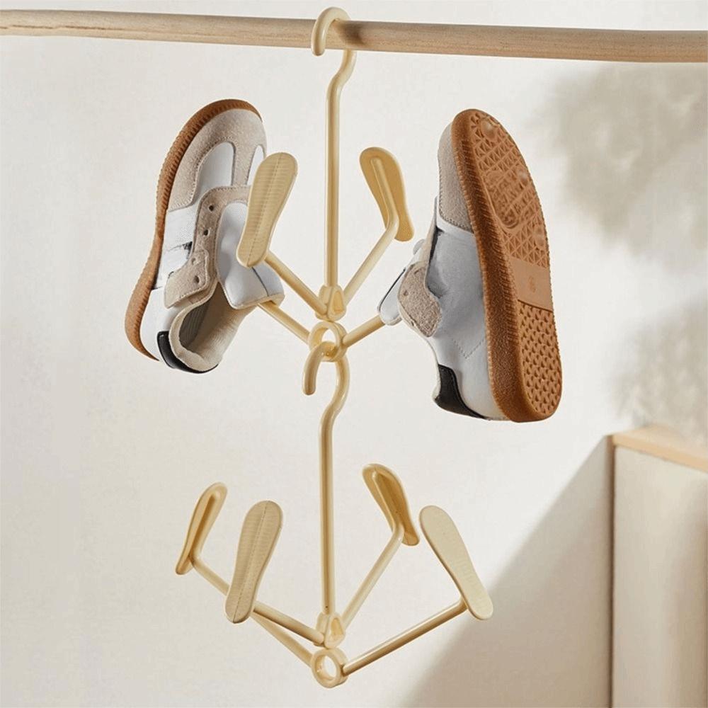 Rotatable Shoe Drying Hanger Plastic Wardrobe Storage Rack Creative Shoe Storage Organizer  Necktie