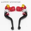 22mm Universal CNC Motorcycle Brake Clutch Levers/drum Brake Left And Right For Honda Yamaha Kawasaki Suzuki One Pair