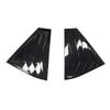 Gloss Black Car Side Window Louver Fit For Skoda Fabia 2015 2016 2017 2018 2019  2020  Car Rear Window Shutter Cover Spoiler