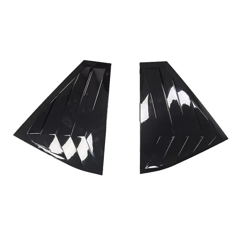 Gloss Black Car Side Window Louver Fit For Skoda Fabia 2015 2016 2017 2018 2019  2020  Car Rear Window Shutter Cover Spoiler
