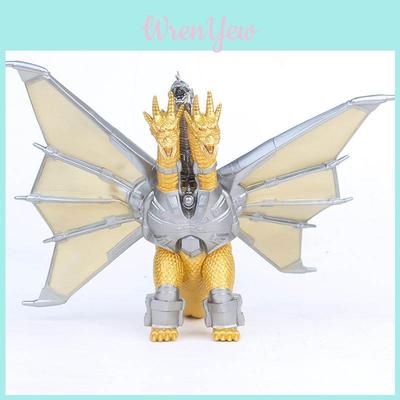 Stunning 8" Godzilla Monster Mecha King Ghidorah 3 Head Dragon Figure Toy Gift Collectible