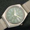 VINTAGE SEIKO 5 AUTOMATIC 6349A JAPAN MENS GREEN COLOR DIAL WATCH A701421-5 R206b-a701421