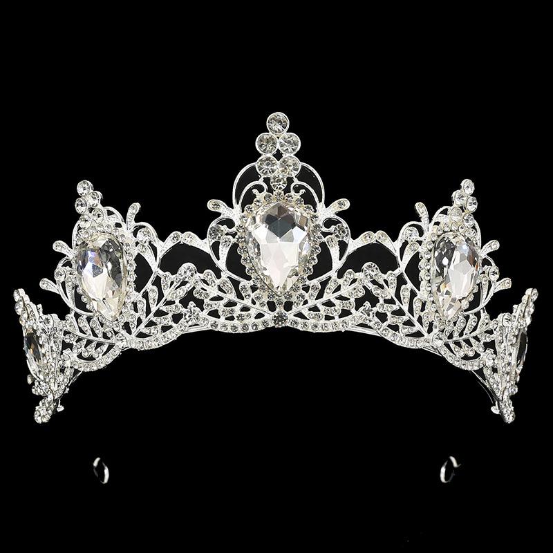 

Свадебные украшения свадебное платье аксессуары ободок головной убор принцесса стиль выступление аксессуары для волос день рождения корона сплав стразы