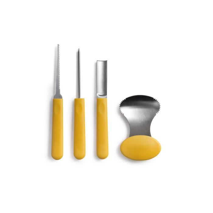 Ustensiles de décoration - Ibili - 721700 - Lot de 4 - Inox 18/10 - Plastique - Halloween