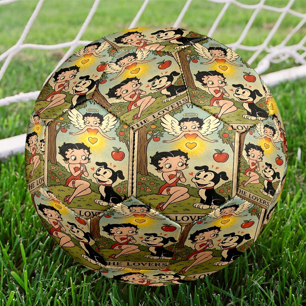 Sexy Doll Print Size 5 Soccer Ball, Standard Match Football for Sports Game and Team Practice, Ideal Gift for Soccer Fans