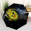 Club America Print Automatic Open Close Umbrella, Portable Foldable Umbrella, for Outdoor Commute Camping Trip, Ideal Birthday Gift