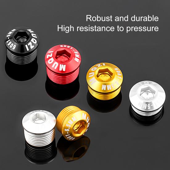 1 Pair MUQZI Bicycle Pedal Covers High Strength Dustproof Aluminum Alloy Bike Axle
