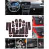 Door Slot Mat for Ford Escape Gate Groove Cushion Car Door Rubber Cup Holder Mats Anti-slip Carpets Position