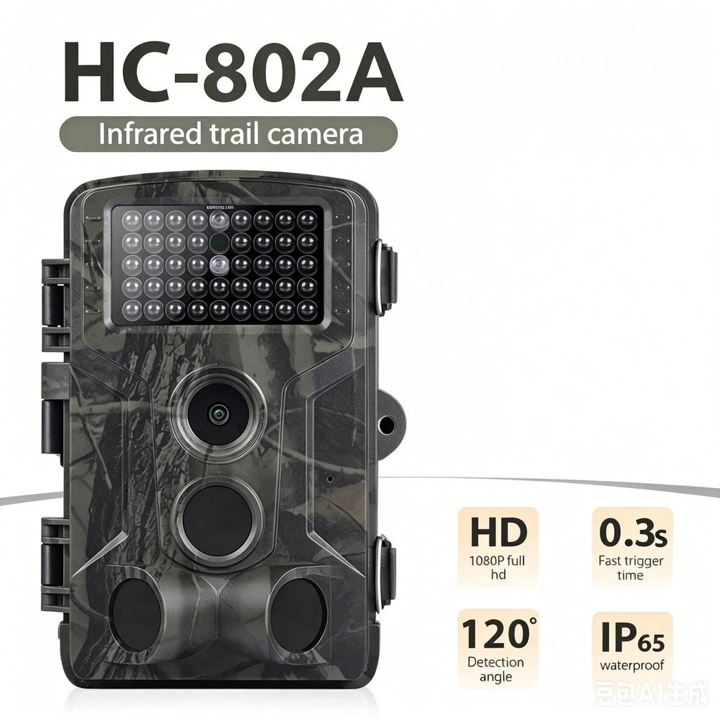 Wildlife Trail Camera 24MP 1080P Video Photo Trap Wireless Tracking Cam HC802A