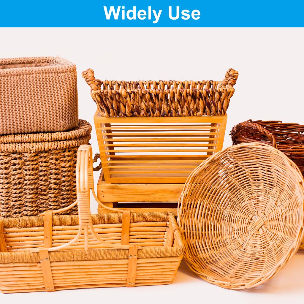 10 Ft Bamboo Rattan Weaving Cane Bundle of 2/3/7 Bamboo Strips Weave Basket Weaving Supplies for Crafting DIY Making, Wooden
