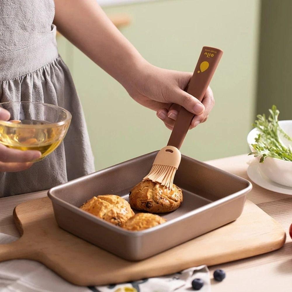 Food Grade Oil Brush Silicone Camping Accessories Durable Kitchen Cooking Tool