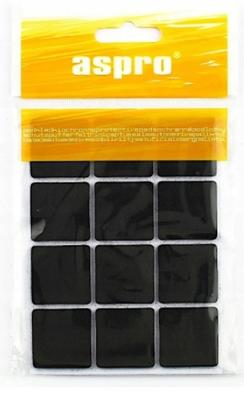 Self-adhesive Felt Pads 28x28 Cm Black 12 Pcs