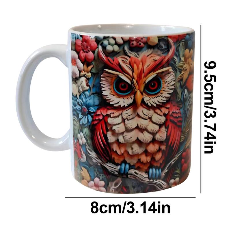 3D Coffee Mug 3D Tea Cup Coffee Cup Ceramic Cup Animal Cup Multi-Purpose Cute Creative Mug For Men Women Mother Father Friends