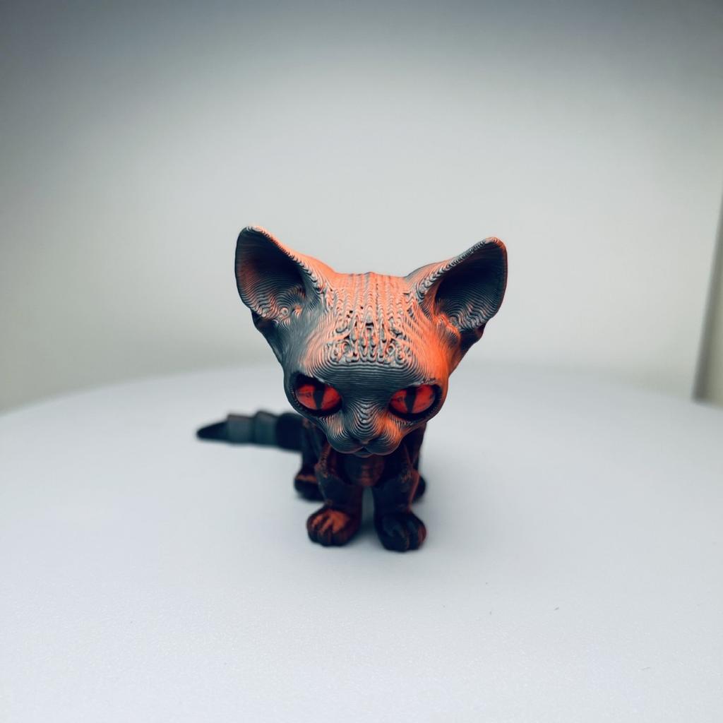12cm Creative Mini 3D Printing Cute Siamese Pet Cat Toy New Simulation Animal Home Decoration Model Children Birthday Gift