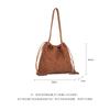 """Gewebte Mülltasche" Hochglanz Matt Rindsleder Handgestrickte Schulter-/Crossbody-Tasche"""
