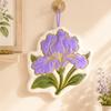 Gifts Coral Fleece Flower Hand Towel Hanging Loop Floral Pattern Hand Drying Towel Thickened Decorative Hand Towel Kitchen