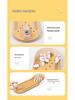 Wooden Mini Bowling Set for Toddlers: Parent-Child Interactive Educational Rolling Ball Game