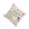 Square Pillow Decorative Envelope Husband Anniversary Decoration Wife Pillowcase Christmas Pillowslip Shape Home Cover