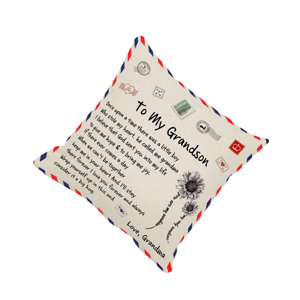 Square Pillow Decorative Envelope Husband Anniversary Decoration Wife Pillowcase Christmas Pillowslip Shape Home Cover