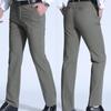 Summer  Plus Size Men's Business Casual Loose Cotton Bottoms Sweat-absorbent Thin Breathable Straight-leg Suit Pants KTB