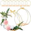 Wooden Base Holder Round Rings 30cm Garland Rings Flowers Hoop Christmas Decor