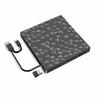 Portable External DVDs Drive RWs Burners Two Interfaces USB Type C Fast Speed CDs DVDs Recorders Player