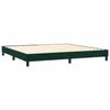Sommier à lattes et matelas - Maison Exclusive - Velours vert foncé - 200x200cm - Tête de lit réglable