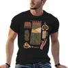 Weaving Flat Lay In Earthy Tones T-Shirt Man T Shirt Heavy Cotton T Shirts for Man Cotton Soft