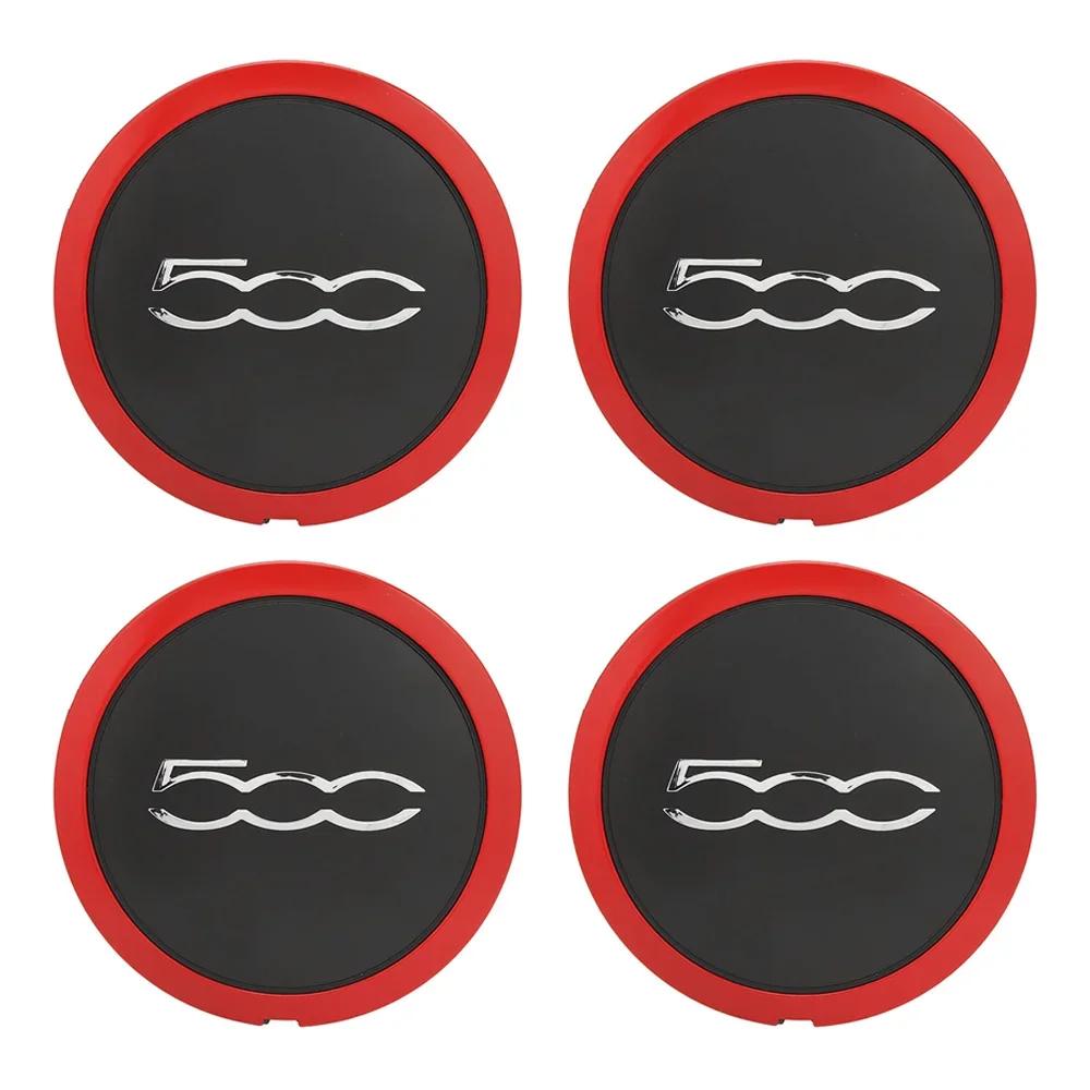 4Pcs 133mm Hubcap for Fiat 500 C Wheels Centre Hub Caps Set 68078419AC 68078421AC Dust Cover Wheel Hub Cap Replacement 51884863