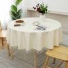 with Tassel Cotton Linen Tablecloth TPU Table Mat Table Decor Dining Table Cover  Home Decoration